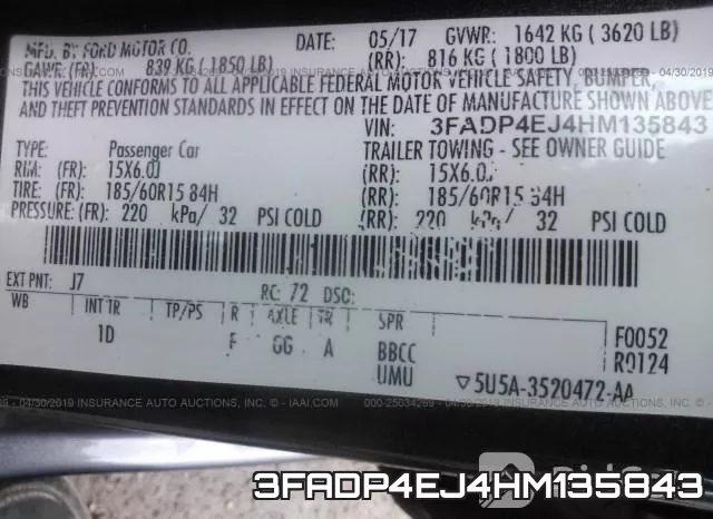 3FADP4EJ4HM135843 фото 10