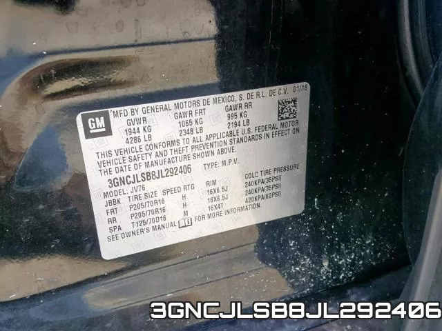 3GNCJLSB8JL292406 фото 2