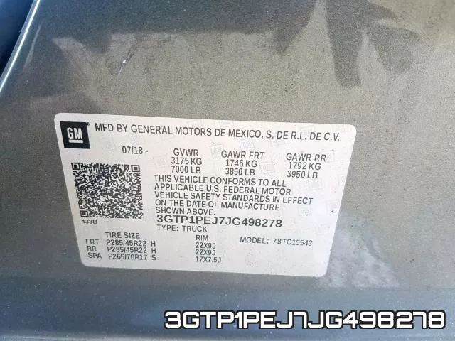 3GTP1PEJ7JG498278 фото 2