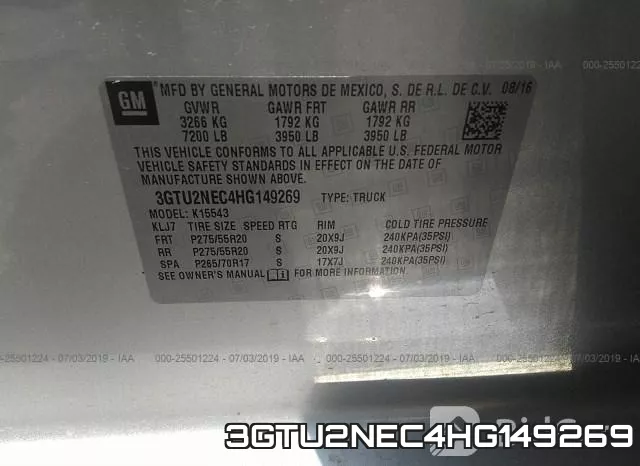 3GTU2NEC4HG149269 фото 10