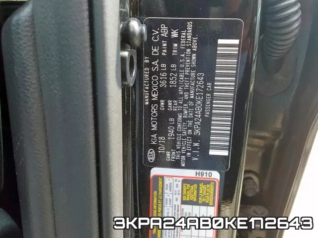 3KPA24AB0KE172643 фото 2