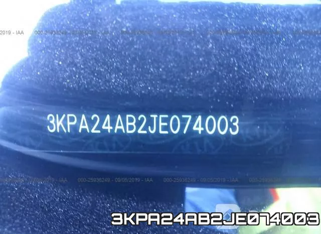 3KPA24AB2JE074003 фото 9
