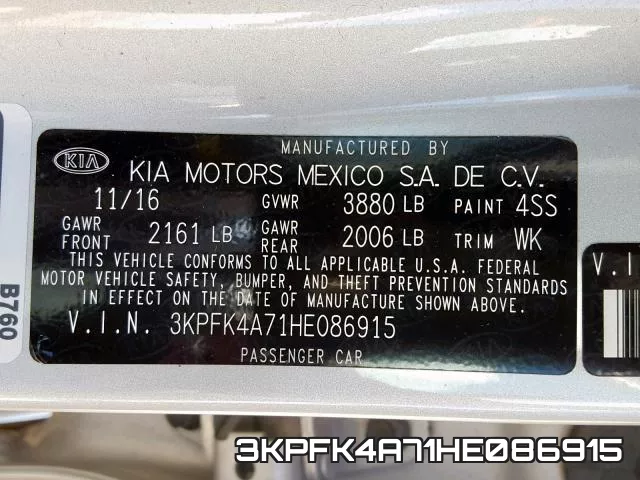 3KPFK4A71HE086915 фото 2
