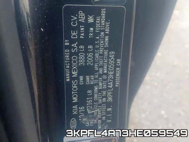 3KPFL4A73HE059549 фото 2