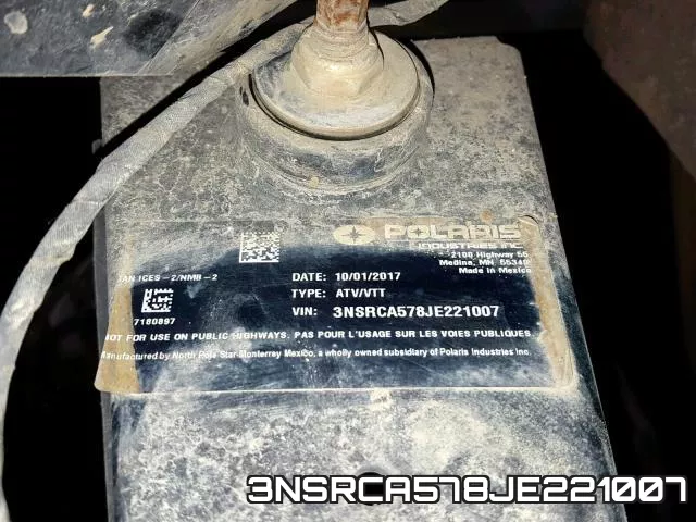 3NSRCA578JE221007 фото 2