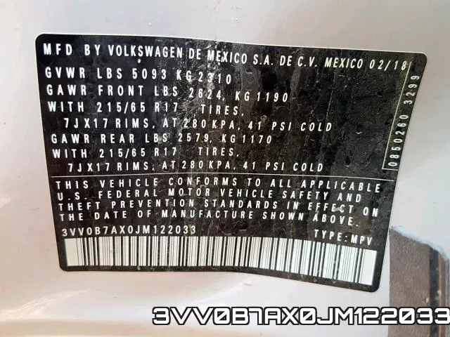 3VV0B7AX0JM122033 фото 2