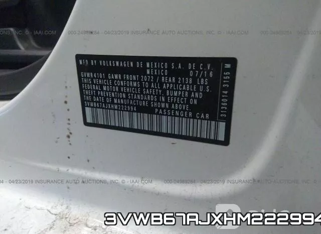 3VWB67AJXHM222994 фото 10