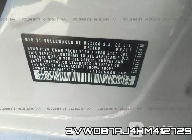 3VWDB7AJ4HM412729 фото 9