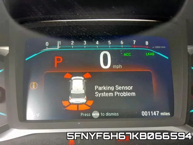 5FNYF6H67KB066594 фото 9