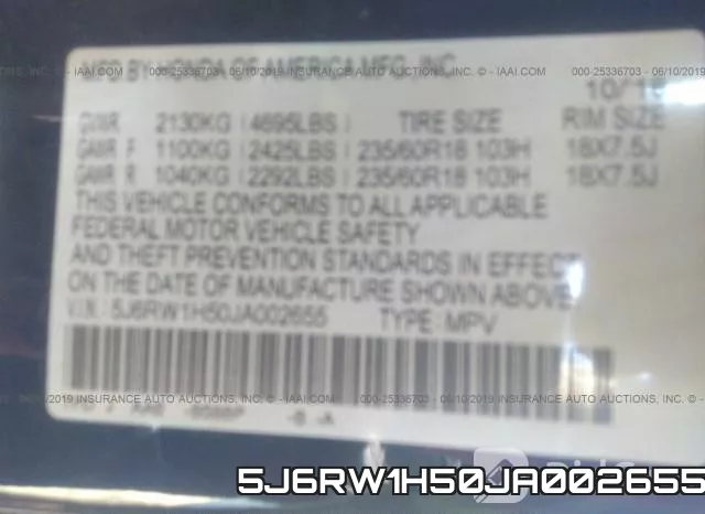 5J6RW1H50JA002655 фото 10