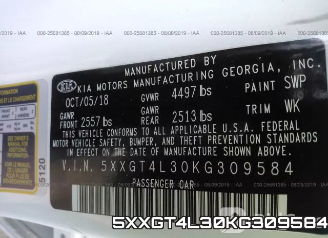5XXGT4L30KG309584 фото 10