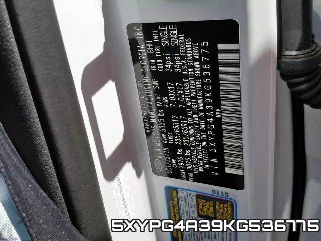 5XYPG4A39KG536775 фото 2