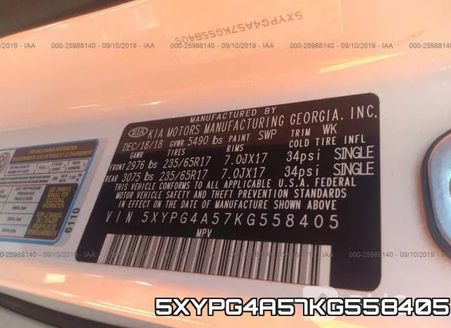 5XYPG4A57KG558405 фото 10