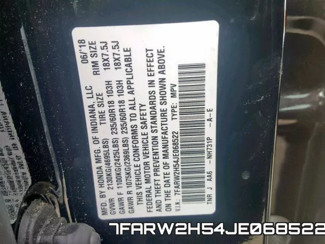 7FARW2H54JE068522 фото 2