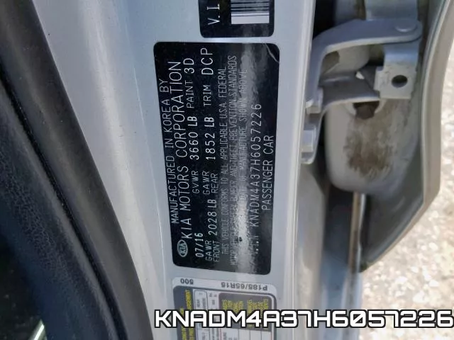 KNADM4A37H6057226 фото 2