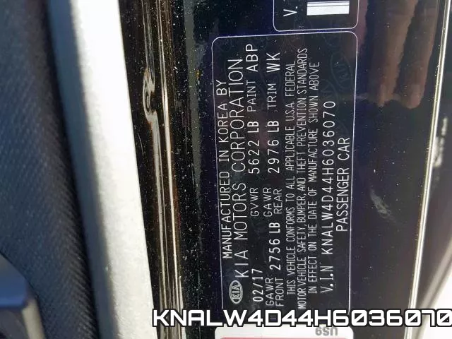 KNALW4D44H6036070 фото 2
