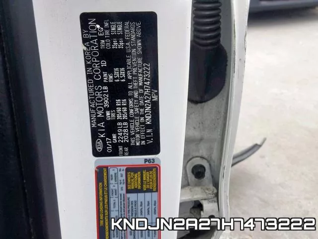 KNDJN2A27H7473222 фото 2