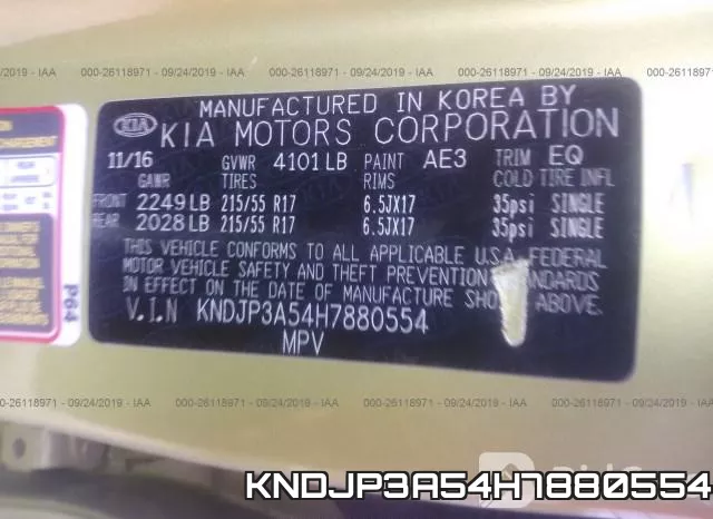 KNDJP3A54H7880554 фото 10