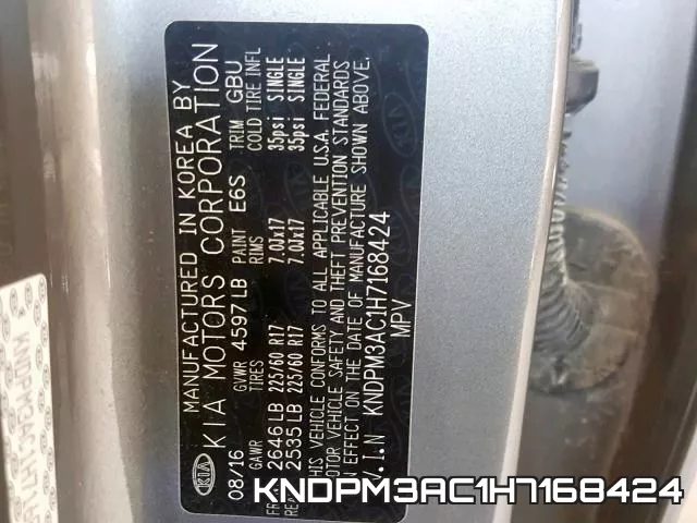 KNDPM3AC1H7168424 фото 2