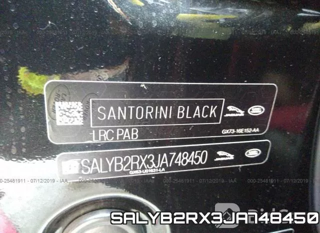SALYB2RX3JA748450 фото 10