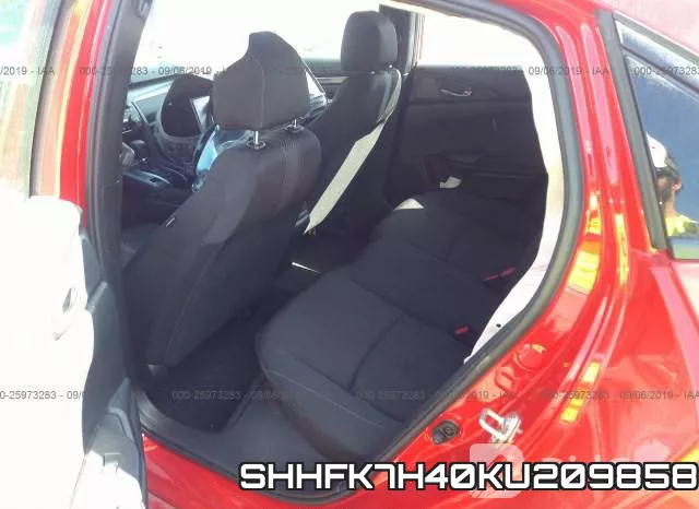 SHHFK7H40KU209858 фото 9