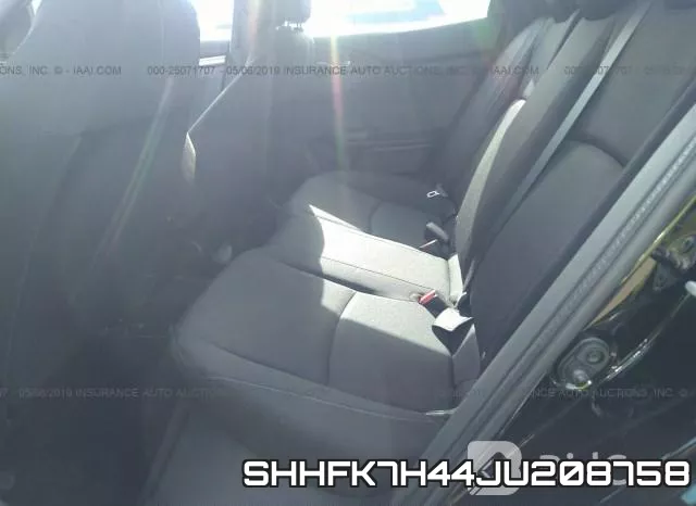 SHHFK7H44JU208758 фото 9