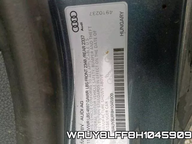 WAUY8LFF8H1045909 фото 2