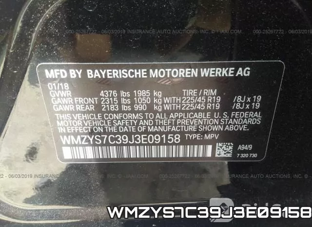 WMZYS7C39J3E09158 фото 10