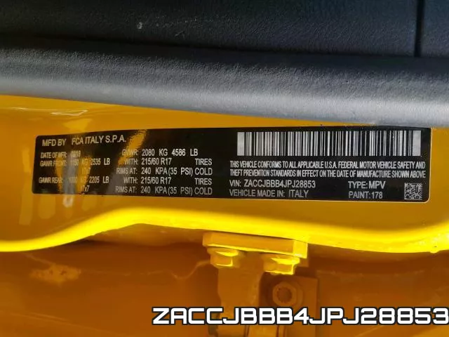 ZACCJBBB4JPJ28853 фото 2