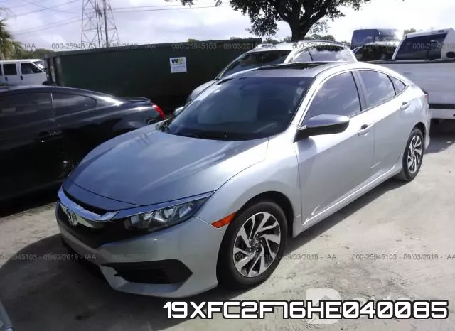 19XFC2F76HE040085 фото 3