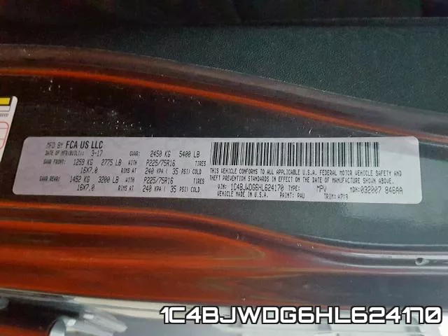 1C4BJWDG6HL624170 фото 2