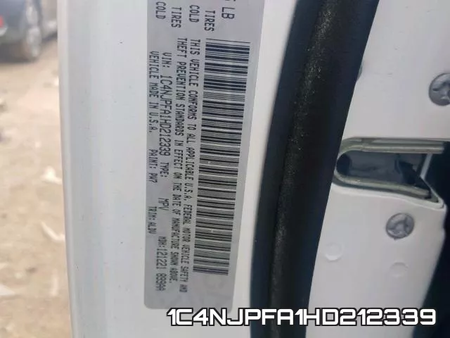 1C4NJPFA1HD212339 фото 2