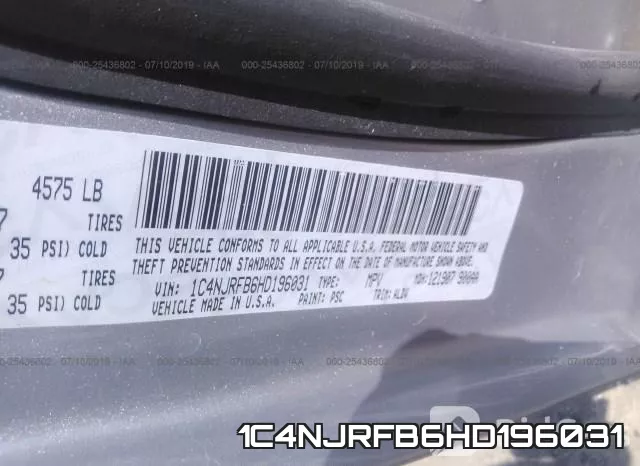 1C4NJRFB6HD196031 фото 10