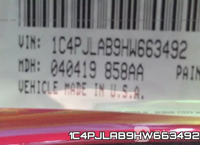 1C4PJLAB9HW663492 фото 10