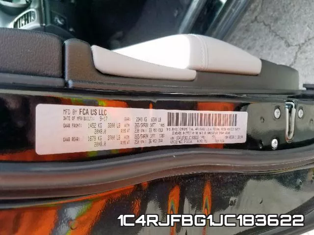 1C4RJFBG1JC183622 фото 2
