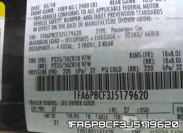 1FA6P8CF3J5179620 фото 10