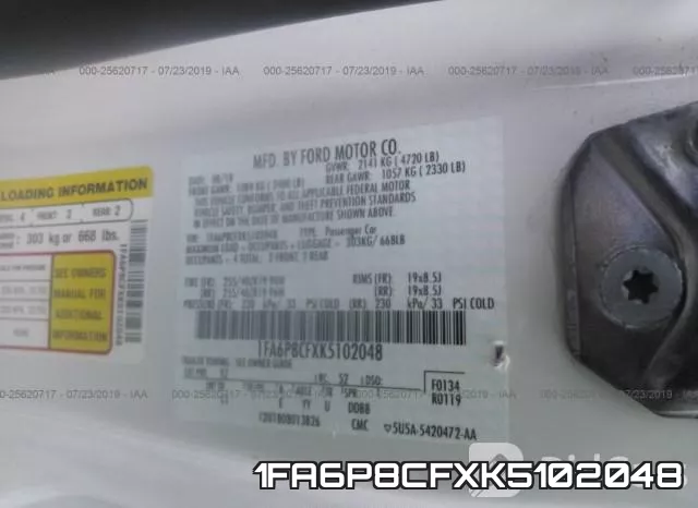 1FA6P8CFXK5102048 фото 10