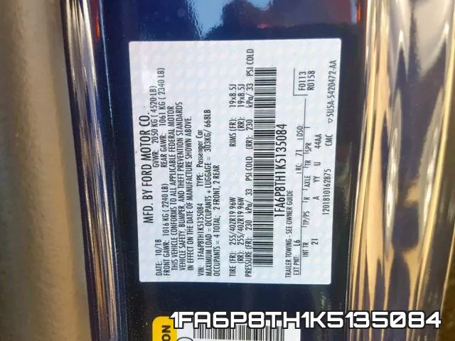 1FA6P8TH1K5135084 фото 2