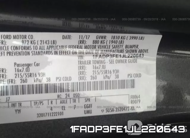 1FADP3FE1JL220643 фото 10