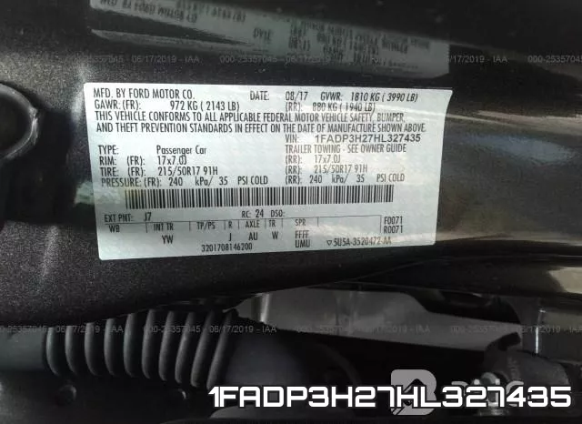 1FADP3H27HL327435 фото 10