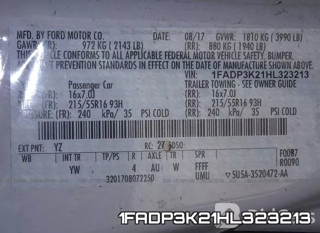 1FADP3K21HL323213 фото 10