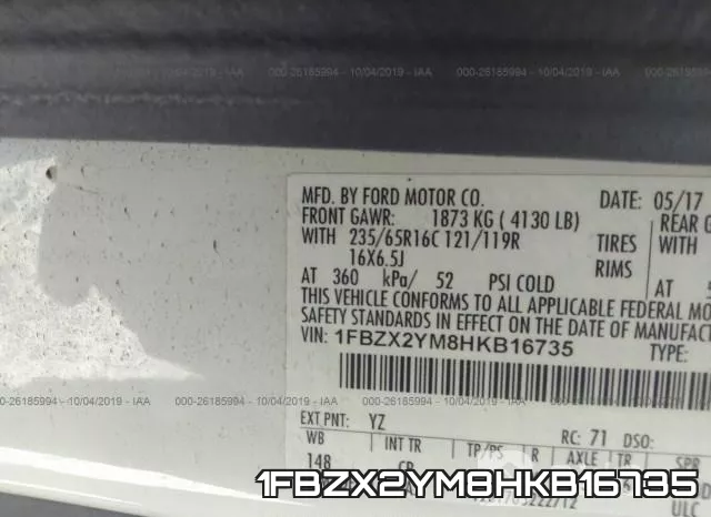 1FBZX2YM8HKB16735 фото 10