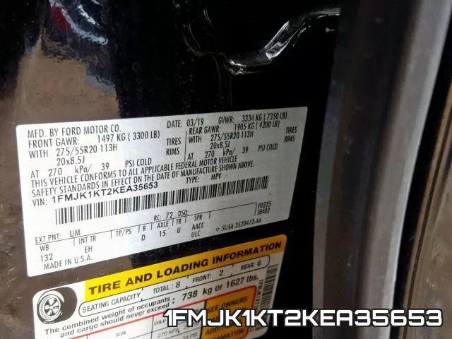 1FMJK1KT2KEA35653 фото 2