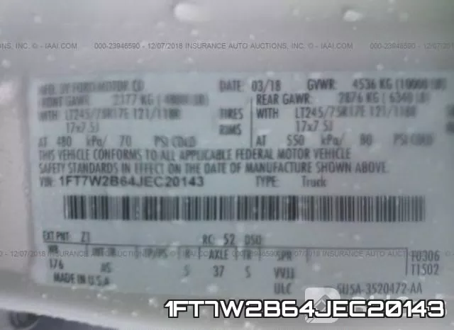 1FT7W2B64JEC20143 фото 10