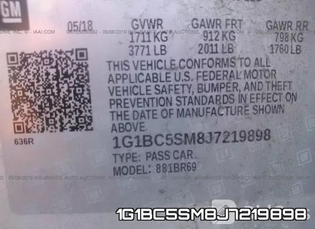 1G1BC5SM8J7219898 фото 10