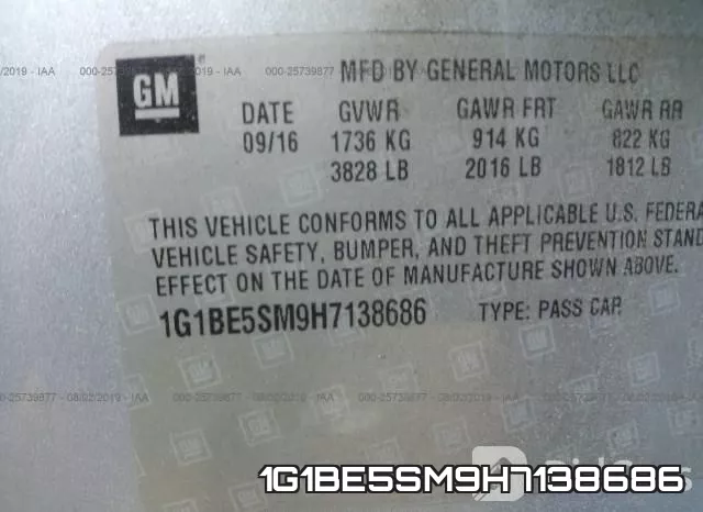 1G1BE5SM9H7138686 фото 10