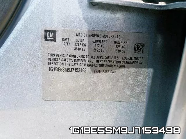 1G1BE5SM9J7153498 фото 2