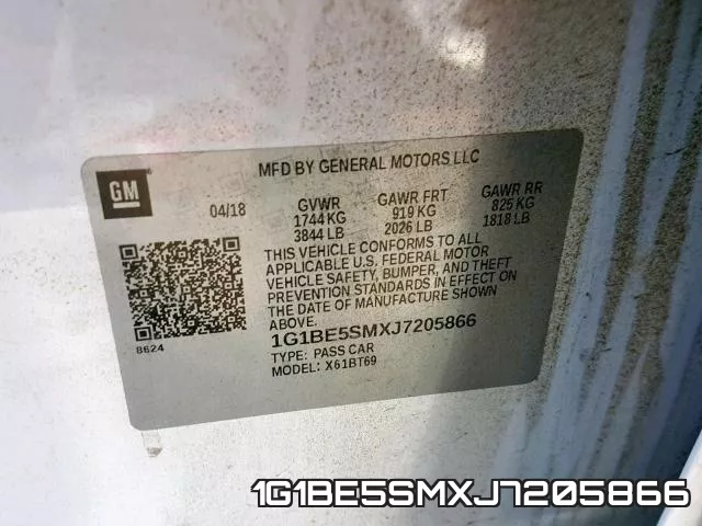 1G1BE5SMXJ7205866 фото 2