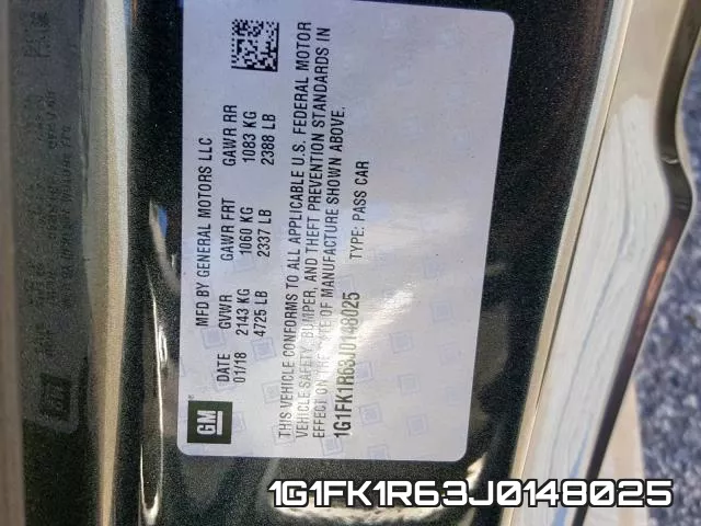 1G1FK1R63J0148025 фото 2