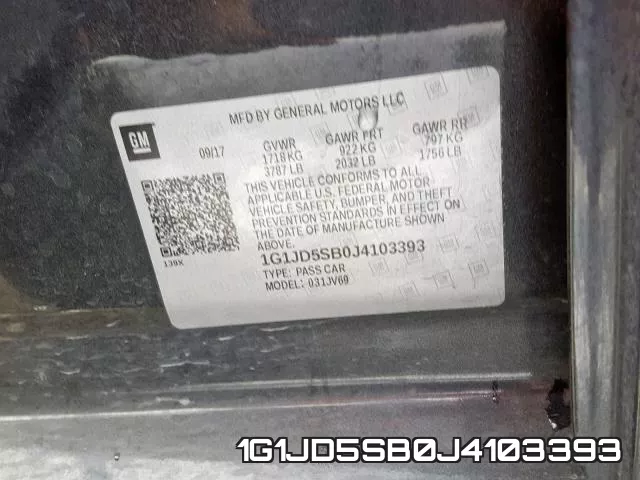 1G1JD5SB0J4103393 фото 2